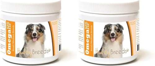 Vista 238 de Healthy Breeds Siberian Husky Omega HP - Masticables suaves para piel y pelaje, 90