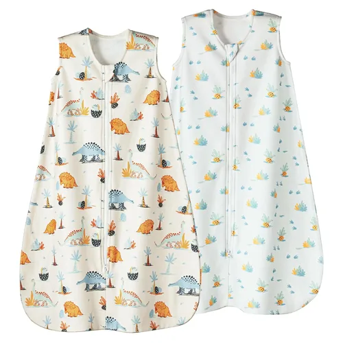 Vista 10 de david's kids Saco de dormir de micro forro polar para bebé de 0 a 6 meses, mantas suaves y cálidas con cremallera de 2 vías, paquete de 2 cómodos