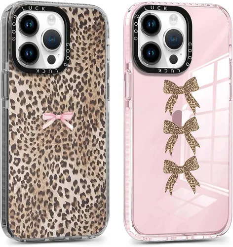 Vista 78 de Paquete de 2 Fundas con Estampado de Chiita para Apple iPhone 7/8/iPhone SE 2020/2022, de 4.7 Pulgadas, Funda Transparente Linda Coquette