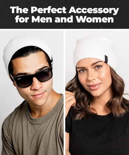 Vista 3 de Gorro cálido y holgado Gorro diario deliciosamente suave en cuchillo fino