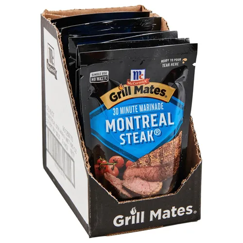 Vista 20 de McCormick Grill Mates Montreal Steak 30 Minute Marinade, 5 oz
