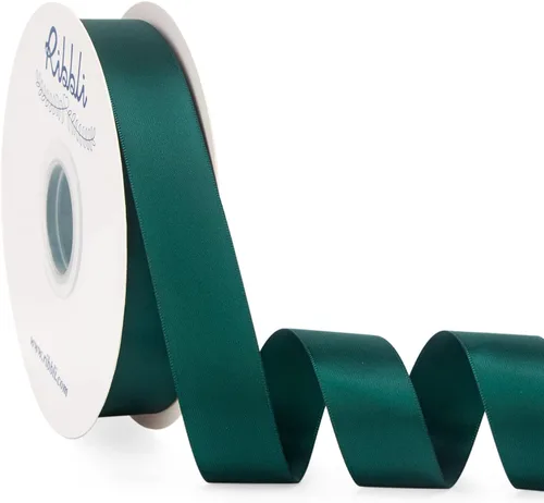 Vista 9 de Ribbli - Cinta de satén burdeos de doble cara, 1 pulgada x 50 yardas - Cinta burdeos oscuro de satén para envoltura de regalos, manualidades