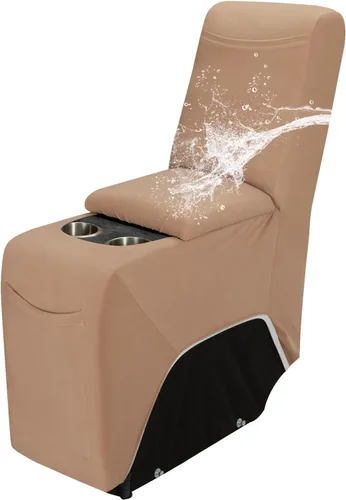 Vista 19 de Easy-Going Funda reclinable 100% impermeable, funda elástica para sofás reclinables, funda de sofá modular extragrande, protector de muebles en Negro