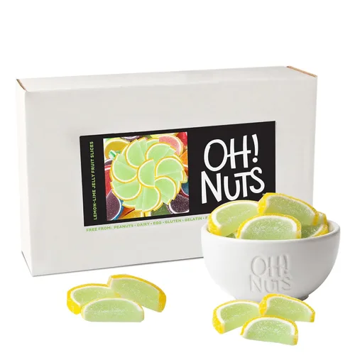 Vista 17 de Oh! Nuts Jelly Fruit Slices - Caramelos grandes surtidos de azúcar, bolsa a granel de 5 libras Confitería tradicional de gomitas masticables