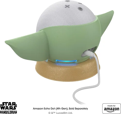 Vista 4 de Made for Amazon, featuring The Mandalorian Baby Grogu ™-inspired Stand for Amazon Echo Dot (4th & 5th Gen)