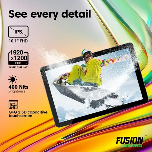 Vista 3 de Fusion5 - Tableta de 10.1" con Windows 11 Professional - 16 GB de RAM, SSD de 512 GB, Intel de 13ª generación, Full HD, USB C, Micro HDMI - Tableta