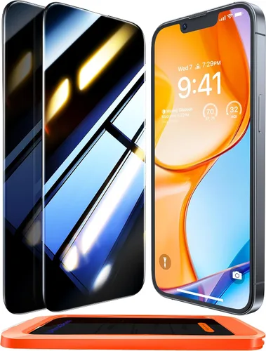 Vista 13 de UltraGlass UNBREAK TOP 9H+ - Protector de pantalla de vidrio para iPhone 12 Pro Max [grado militar inastillable y máxima durabilidad] Vidrio