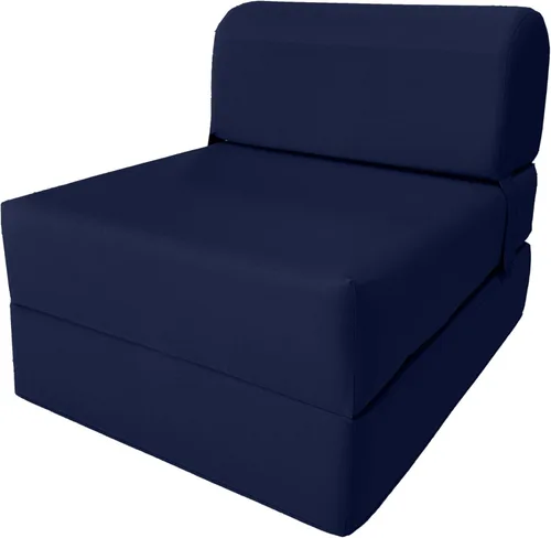 Vista 32 de D & D Futon Furniture Chair cama plegable de espuma, sofá de estudio, colchón de espuma doblado (6 x 36 x 70 pulgadas, azul real)