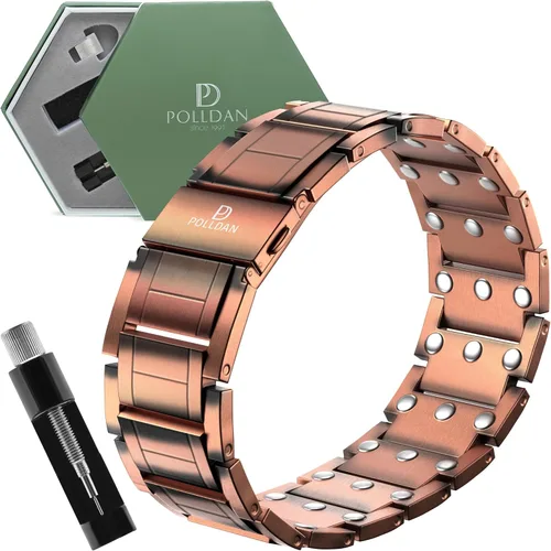Vista 11 de Pulsera de Cobre 6200 Gauss Power Pulsera para Hombres 99.99% Cobre Puro Pulseras Magnéticas para Hombres con Ajuste Ajustable y Herramienta