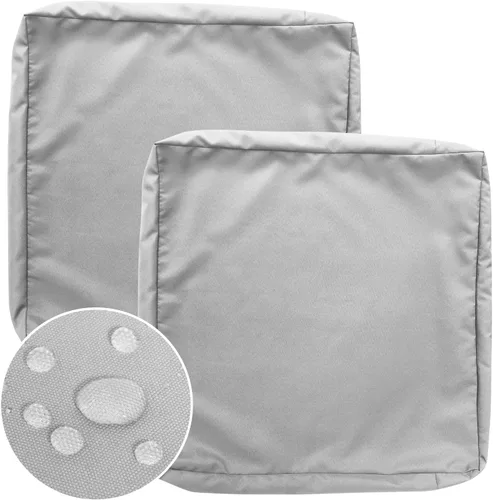 Vista 12 de GUEGLSA Fundas de Cojines para Exteriores 22x20x4 pulgadas, Fundas Deslizables de Repuesto para Cojines de Asiento de Patio, Funda Deslizable