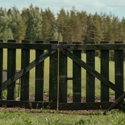 Vista 7 de 1 pestillo para puerta de granero de 5.5 pulgadas, color negro mate, resistente, para puerta de granja, para madera, pestillos de puerta, valla