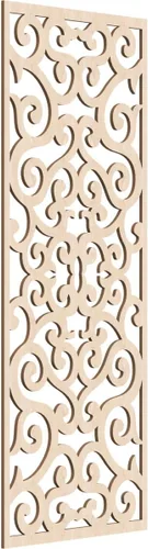 Vista 66 de 9 3/8 pulgadas de ancho x 24 3/8 pulgadas de alto x 1/4 pulgadas de alto, paneles de pared de madera con calado, cereza