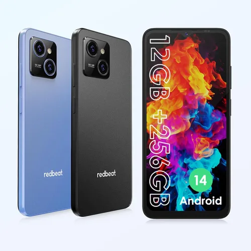 Vista 6 de redbeat Teléfono para juegos Android desbloqueado E3, teléfono celular de 256 GB) / 1 TB TF, cámara octa-core HD de 6.6 pulgadas de 50 MP, doble SIM