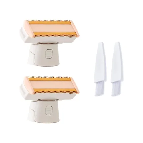 Vista 14 de LinMei Cabezal de repuesto compatible con acabado táctil Flawless Body Recargable afeitadora y recortadora con 2 cepillos de limpieza
