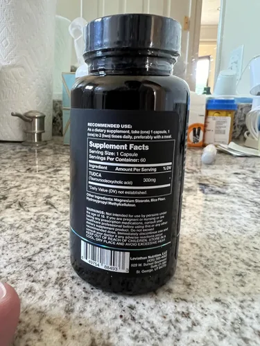 Vista 3 de Leviathan Nutrition Sales biliares TUDCA 300mg - Suplemento Tudca (ácido taursodesoxicólico) 60 cápsulas