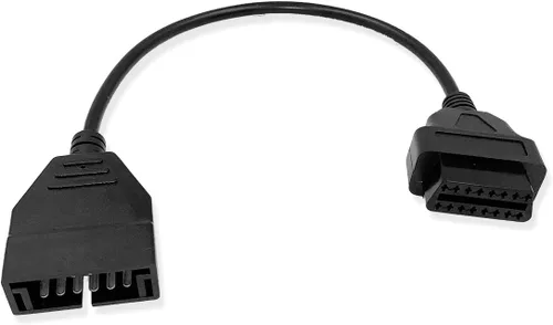 Vista 4 de LOPURO Adaptador OBD2 a OBD1 GM, OBD1 12 pines a OBD2 16 pines escáner herramienta de diagnóstico OBD II adaptador conector de cable para GM