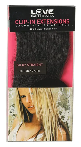 Vista 3 de Extensiones de 18 pulgadas con clip en extensión, cabello humano, color 2 - marrón oscuro