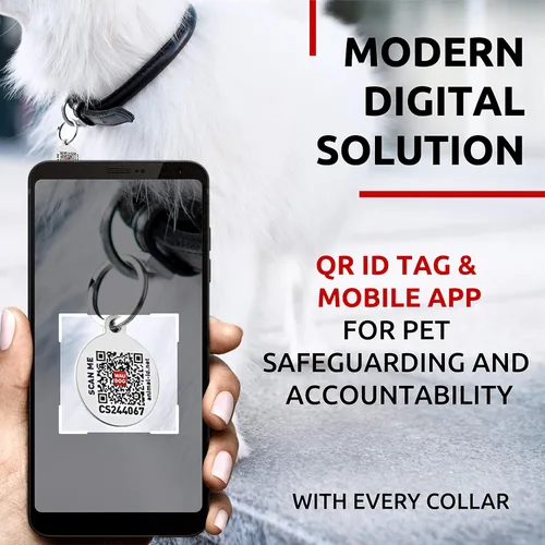 Vista 3 de WAUDOG Collar de cuero enrollado ultrasuave, acolchado suave para perros pequeños, medianos y grandes, collar de cachorro para perros machos