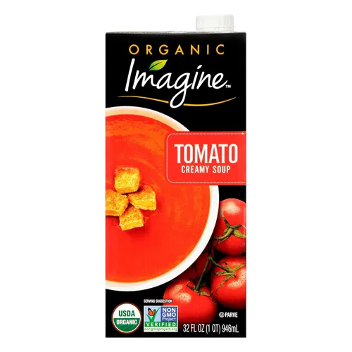 Vista 7 de Imagine Organic Light in Sodium Garden - Sopa cremosa de tomate 32 onzas líquidas (paquete de 6)