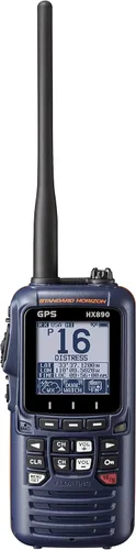 Standard Horizon HX890 Handheld VHF Navy Blue - Floating 6 Watt Class H DSC Two Way Radio