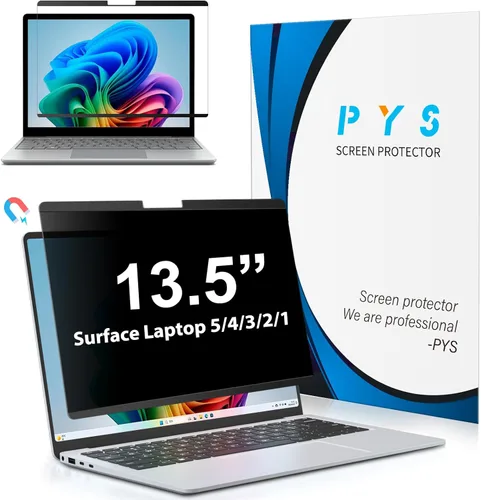 Vista 10 de PYS Pantalla magnética de privacidad para Microsoft Surface Pro 7 Plus, Pro 7, Pro 6, Pro 5, Pro 4, Pro 3 – Protector de pantalla de privacidad