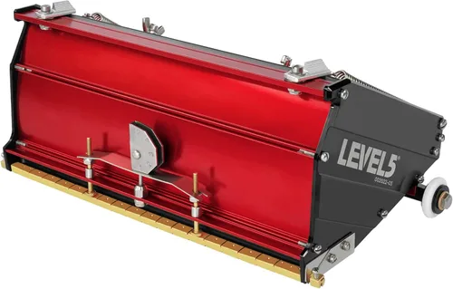 Vista 10 de Caja de acabado plano MEGA de 10 pulgadas + asa, LEVEL5 Grado profesional Alta capacidad Gyprock Pladur Wallboard Sheetrock Mud 4-568