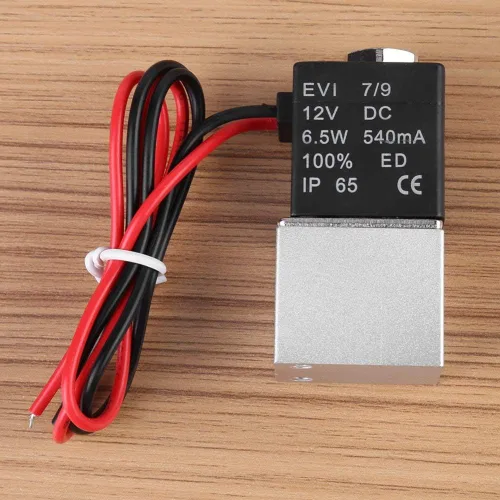 Vista 4 de Beduan Válvula de aire solenoide eléctrica de 2 vías, cerrada normalmente, de 1/4 pulgadas, DC 12V