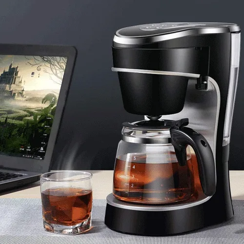 Cafetera eléctrica Cafetera eléctrica 10 tazas programable inteligente cafetera de goteo con jarra de vidrio, pantalla digital LED, cesta de filtro