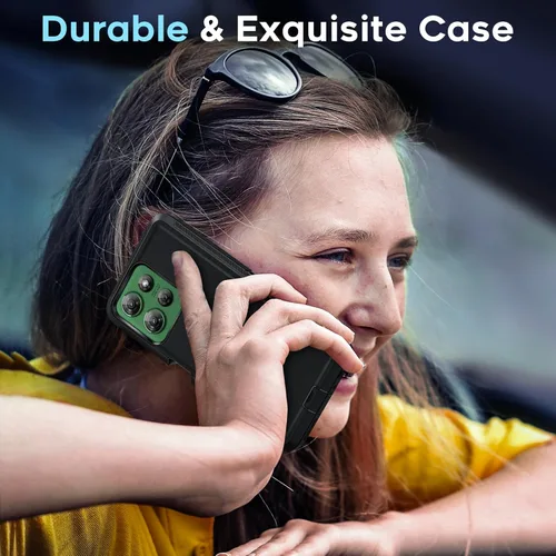 Vista 6 de LeYi Funda 5G para Motorola G-Power-2025: 【No compatible con G 5G 2025】 Funda Moto G Power 2025 con protector de pantalla de vidrio templado, funda