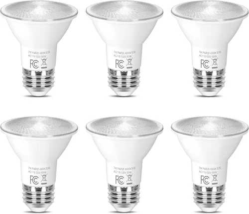Vista 12 de Brightever Bombillas LED PAR20, bombillas de inundación equivalentes a 50 W, regulables, blanco cálido de 2700 K, bombilla PAR20 de ahorro de 2700K