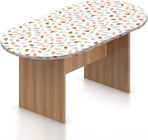 Vista 8 de Mantel ovalado ajustable para patio, mantel de poliéster elástico para caza, perros de caza en el bosque, mantel ajustable con estampado de dibujo