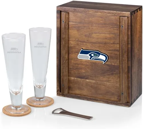 Vista 10 de PICNIC TIME NFL unisex-adult NFL Pilsner Craft Beer Set with 2 Beer Glasses, Gift For Beer Lovers