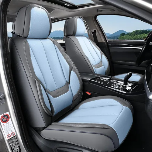 Vista 44 de Coverado Fundas de asiento de automóvil, fundas de asiento delantero, funda de asiento de automóvil beige, protector de asiento de automóvil