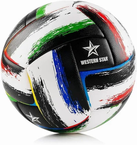 Vista 22 de Western Star Soccer Ball Helix- Size 3 4 5 - Official Match Grade Soccer Balls - Attractive and Durable Design