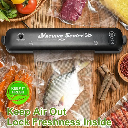 Vista 3 de W&Y W&Y 100 bolsas selladoras al vacío de una capa (6"x10" cuarto de galón) – Pre-separadas, grado comercial, libres de BPA para almacenamiento