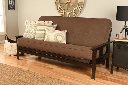 Vista 52 de MFD Futón Montana, Verde, Madera, Colchón canadiense