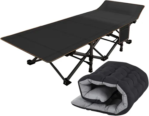 ABORON Cama de invitados plegable resistente para adultos, capacidad de 500 libras, cuna extra portátil con doble capa 1201D, ideal para estancias