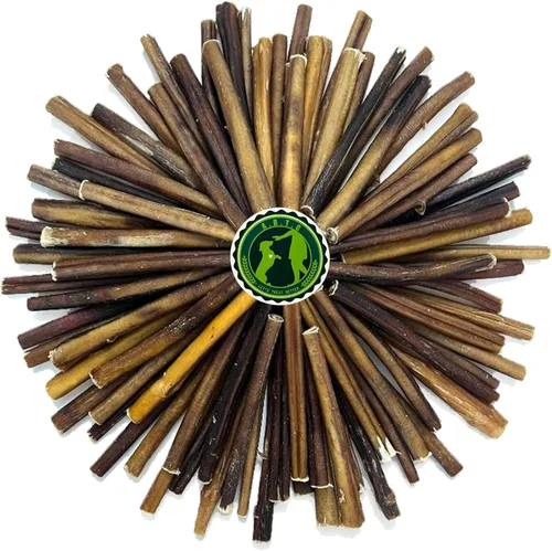 Vista 5 de Bully Sticks para perros Palitos de pizza naturales de larga duración Pizzle de carne de un solo ingrediente Golosinas para perros