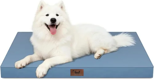 Vista 116 de Cama para perros y gatos pequeños, impermeable, para jaula de huevos, espuma ortopédica con funda Oxford lavable y extraíble, color verde Amy