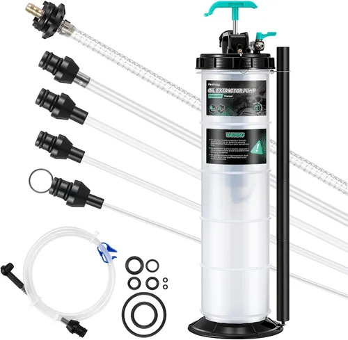 Vista 8 de Poafamx Bomba de Extracción de Aceite de 7.5L, Neumática/Manual, Bomba de Extracción de Líquido de 2 Galones, Bomba de Vacío para Cambio de Aceite