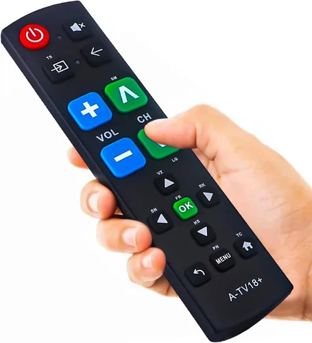 Vista 13 de Gvirtue Control remoto de repuesto para Roku TV, compatible con TCL, Hisense, Sharp, Insignia, Onn Smart TVs - Netflix, Disney Plus, Hulu, Vudu Keys