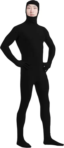 Vista 2 de Disfraz con máscara de lycra spandex para hombres Ensnovo