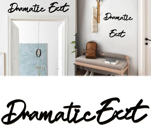 Vista 10 de Letrero con texto en inglés "Love You Bye", decoración de madera sobre la puerta, calcomanías de decoración para el día de San Valentín, calcomanías