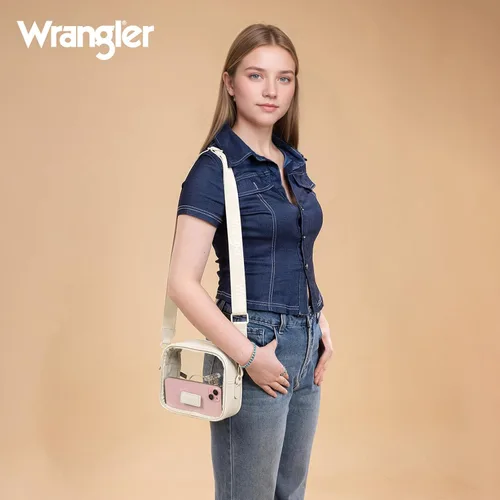 Vista 7 de Montana West X Wrangler - Bolsa transparente para eventos de estadio, bolsa cruzada para conciertos, deportes
