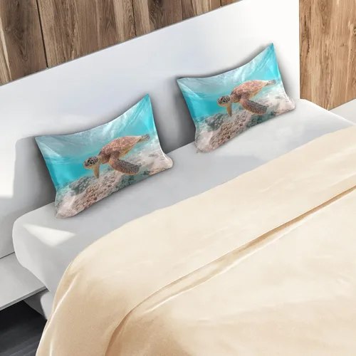 Vista 110 de Fundas de almohada Blueangle con diseño de rayas de béisbol – Fundas de almohada suaves y transpirables – Lavables a máquina – Fundas de almohada