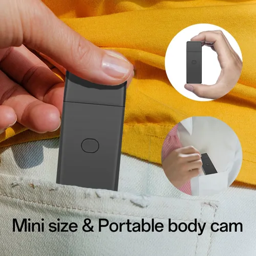 Vista 6 de Unidad de memoria flash USB de 64GB con cámara, cámara de seguridad con resolución de video de 1080P, cámara corporal mini recargable portátil