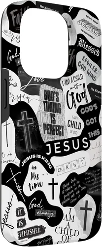 Vista 42 de Funda estética para iPhone 11 Pro Max con versículos bíblicos cristianos, frases positivas, frases