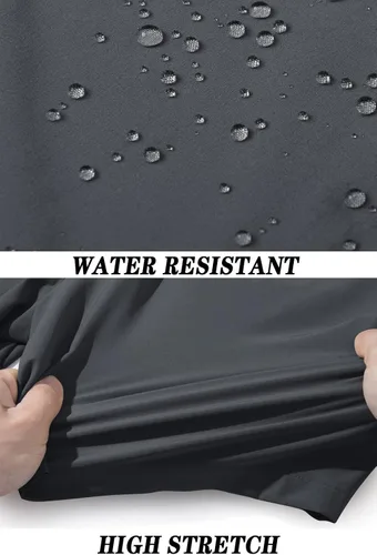 Vista 5 de TACVASEN Pantalones cortos de senderismo para hombre, de secado rápido, con bolsillos con cremallera