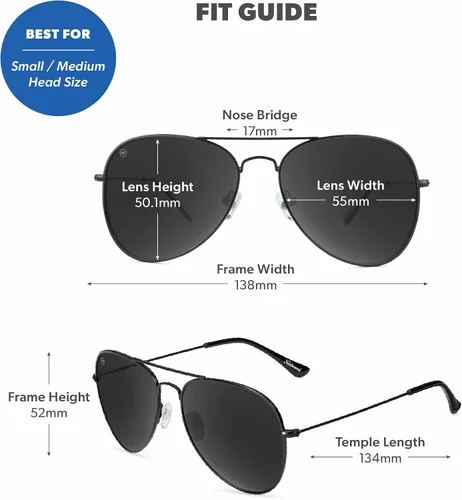 Vista 4 de Knockaround Gafas de sol polarizadas para hombres y mujeres - Protección UV400 Negro/humo