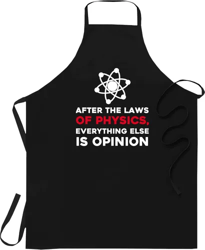 Science Teacher Apron the Apron Laws of Physics, Funny Science Teacher Gift for Men Women, Stem Student Graduation Gift, One Size Fits All for Women